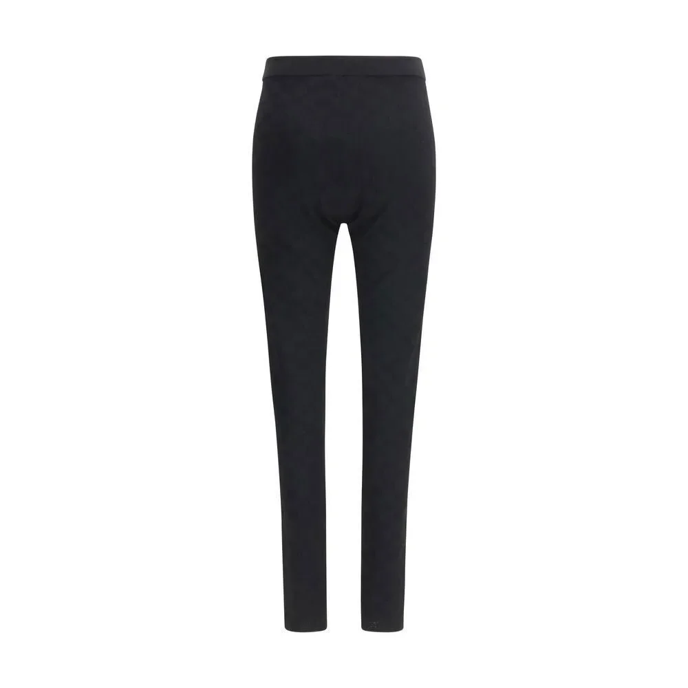 Gucci Black Viscose Leggings